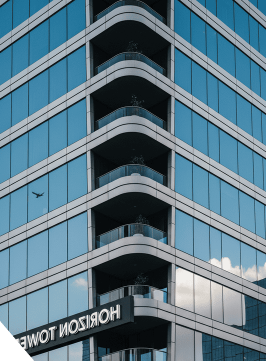 Closeup of a city building