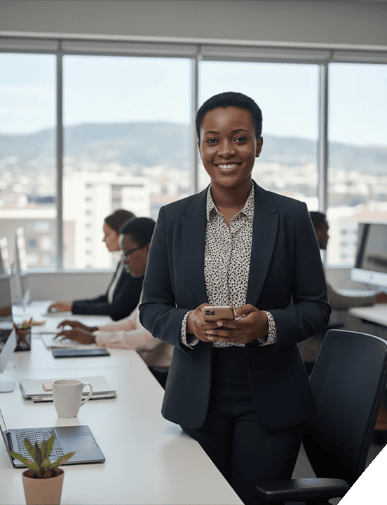 FG Nexus employee working on property management software