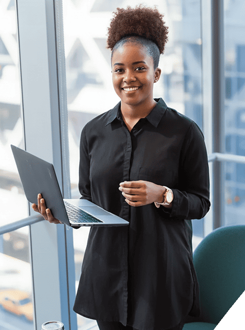 FG Nexus employee working on property management software